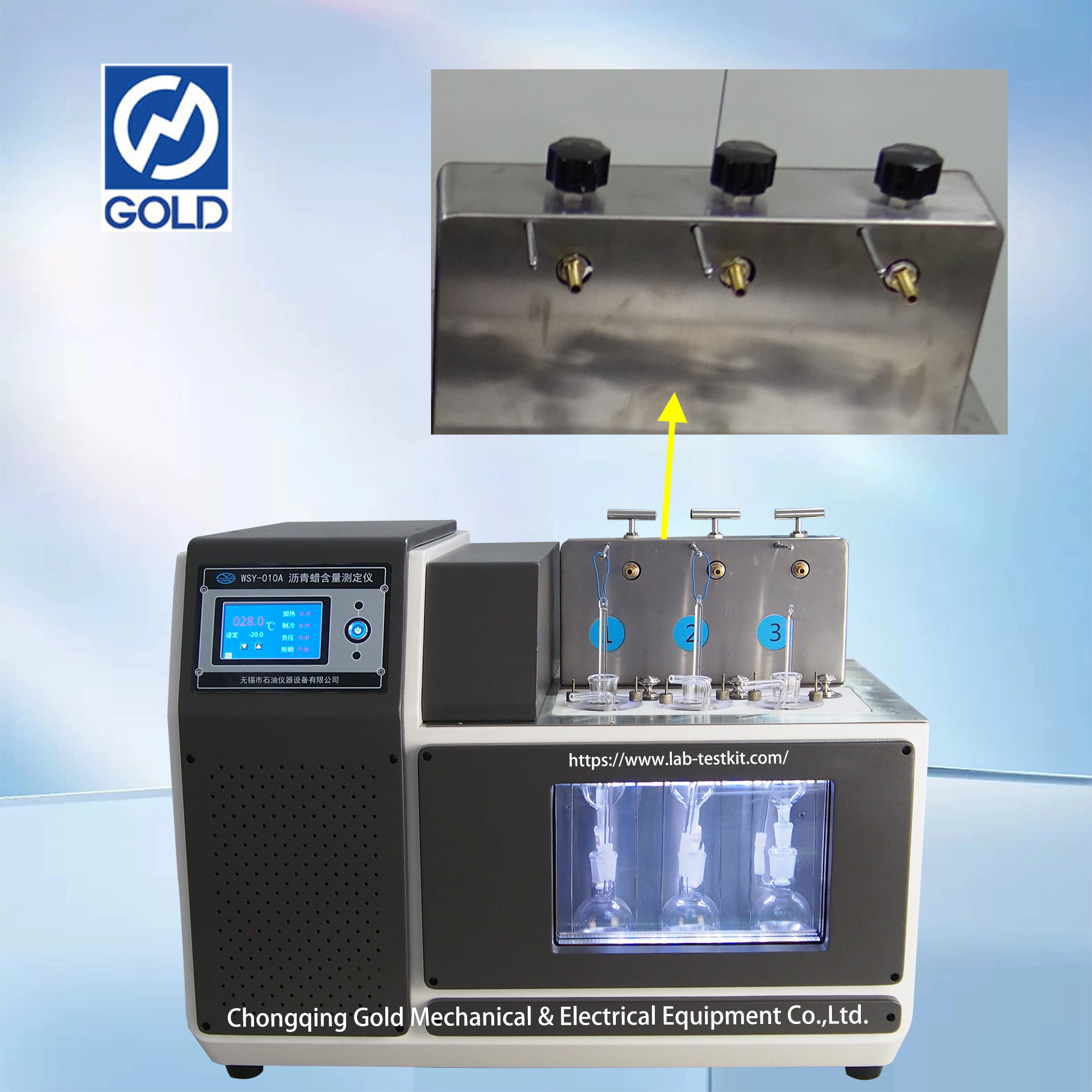 Máquina de prueba de contenido de parafina de asfalto-5