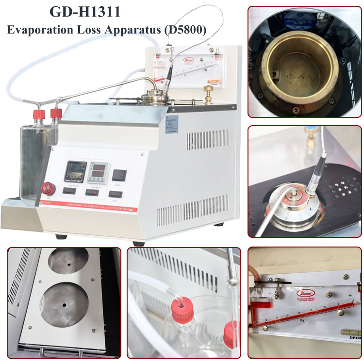 ASTM D5800 Evaporación Pérdida de aceites lubricantes por método de prueba de volatilidad noack B