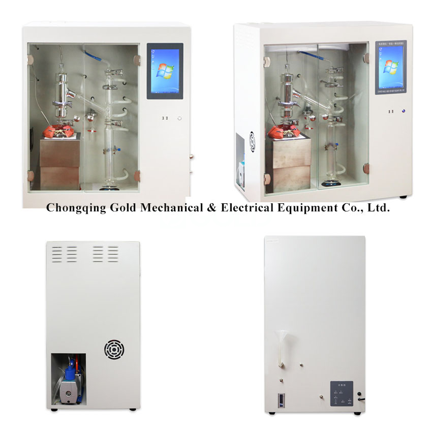 Probador de destilaci&oacute;n al vac&iacute;o