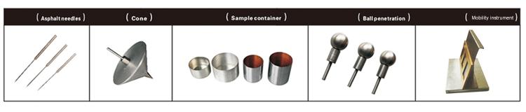 Accesorios de dispositivos de prueba de penetraci&oacute;n de aguja de asfalto