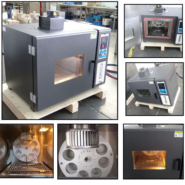 Prueba de horno de pel&iacute;cula de asfalto