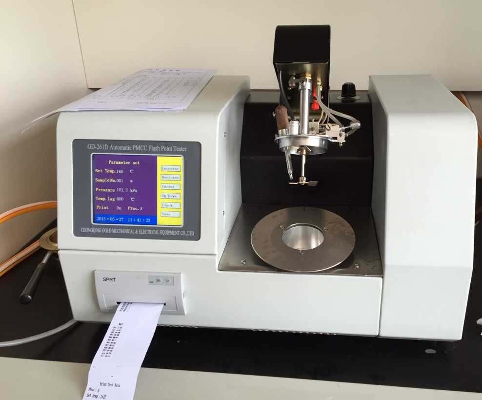Prueba de punto de inflamaci&oacute;n de copa cerrada GD-261D