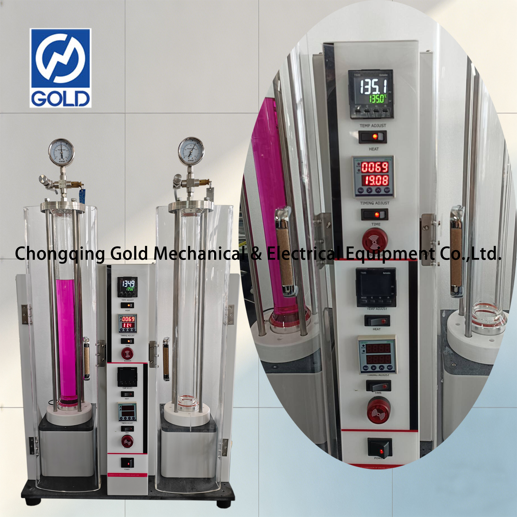 Probador de corrosión de aleación de aluminio ASTM D4340 para refrigerante de motor