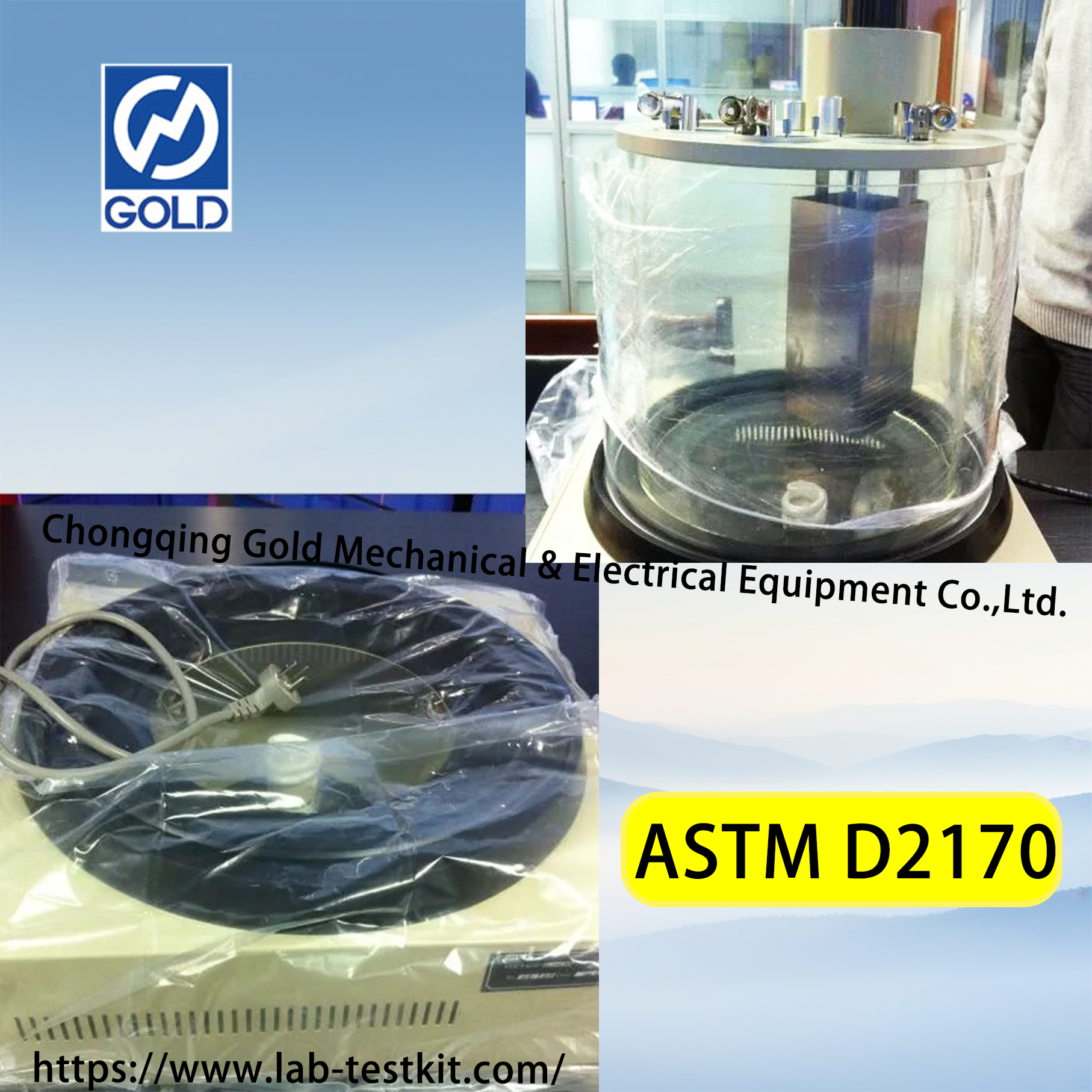 Probador de viscosidad cinemática de asfalto por método capilar