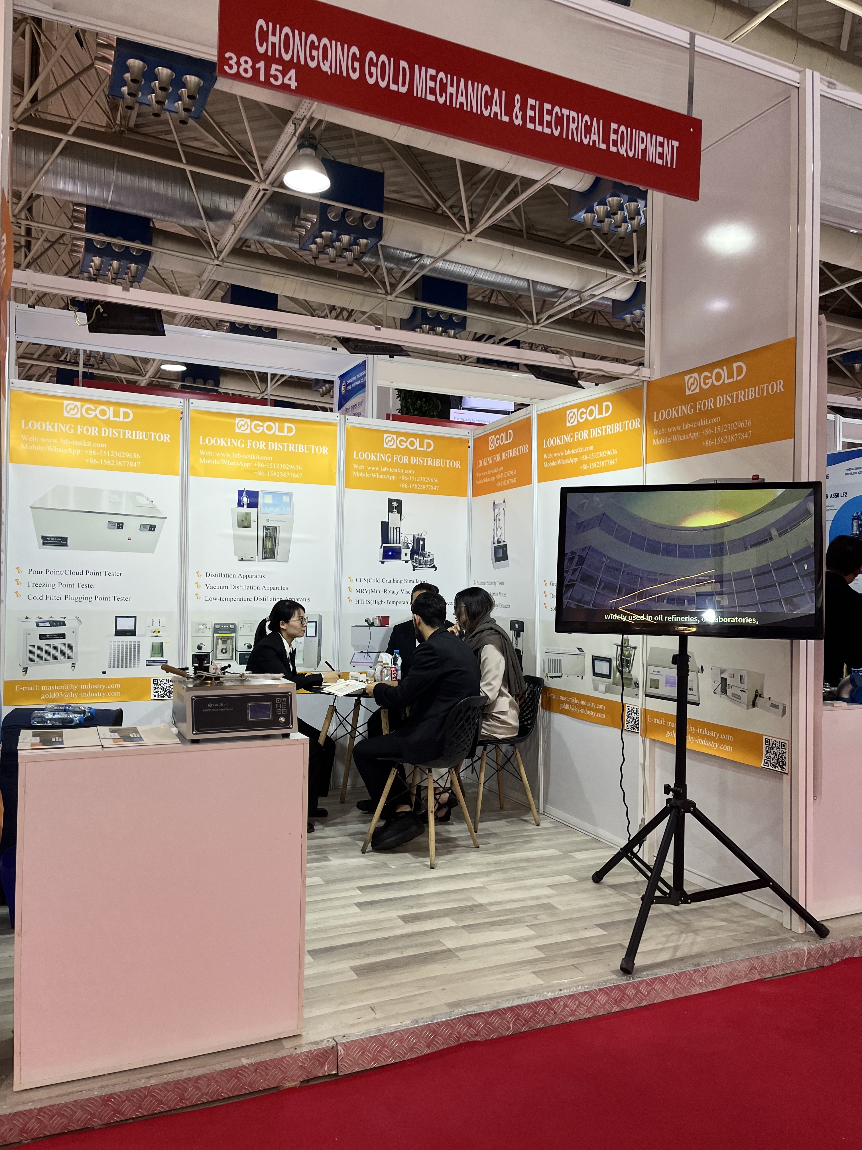 Instrumentos de prueba de petr&oacute;leo