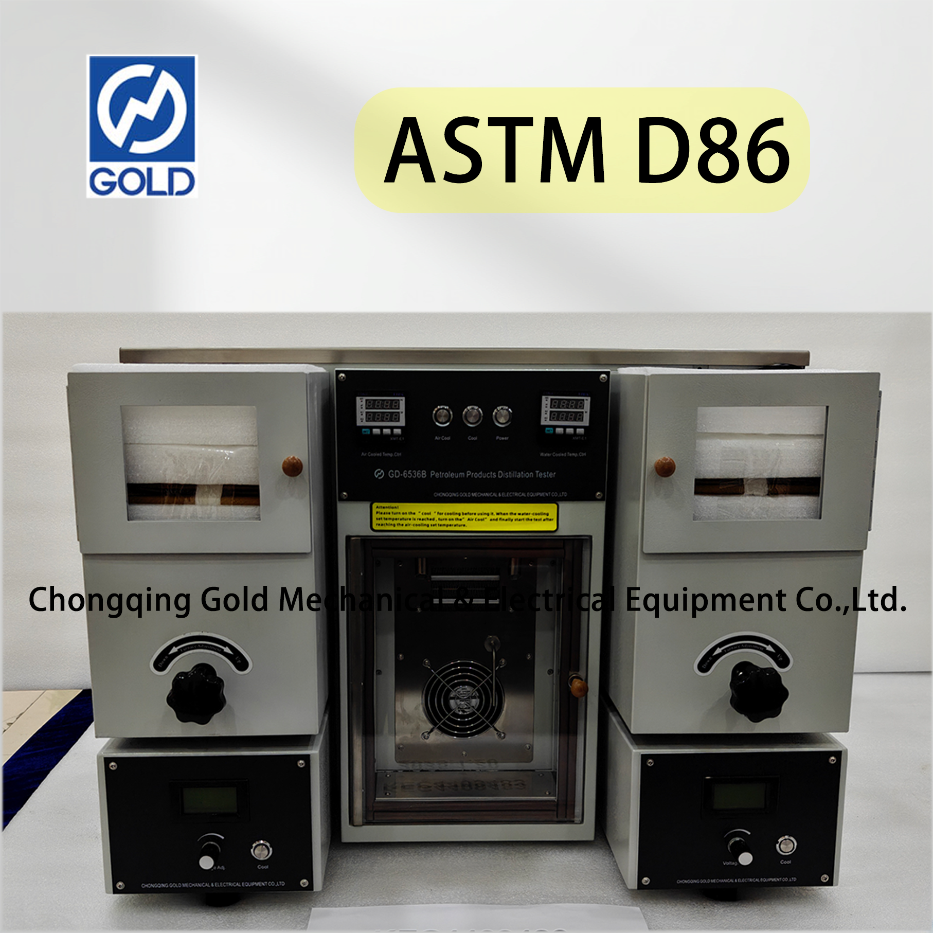 Probador de destilación de tubo dual de baja temperatura ASTM D86