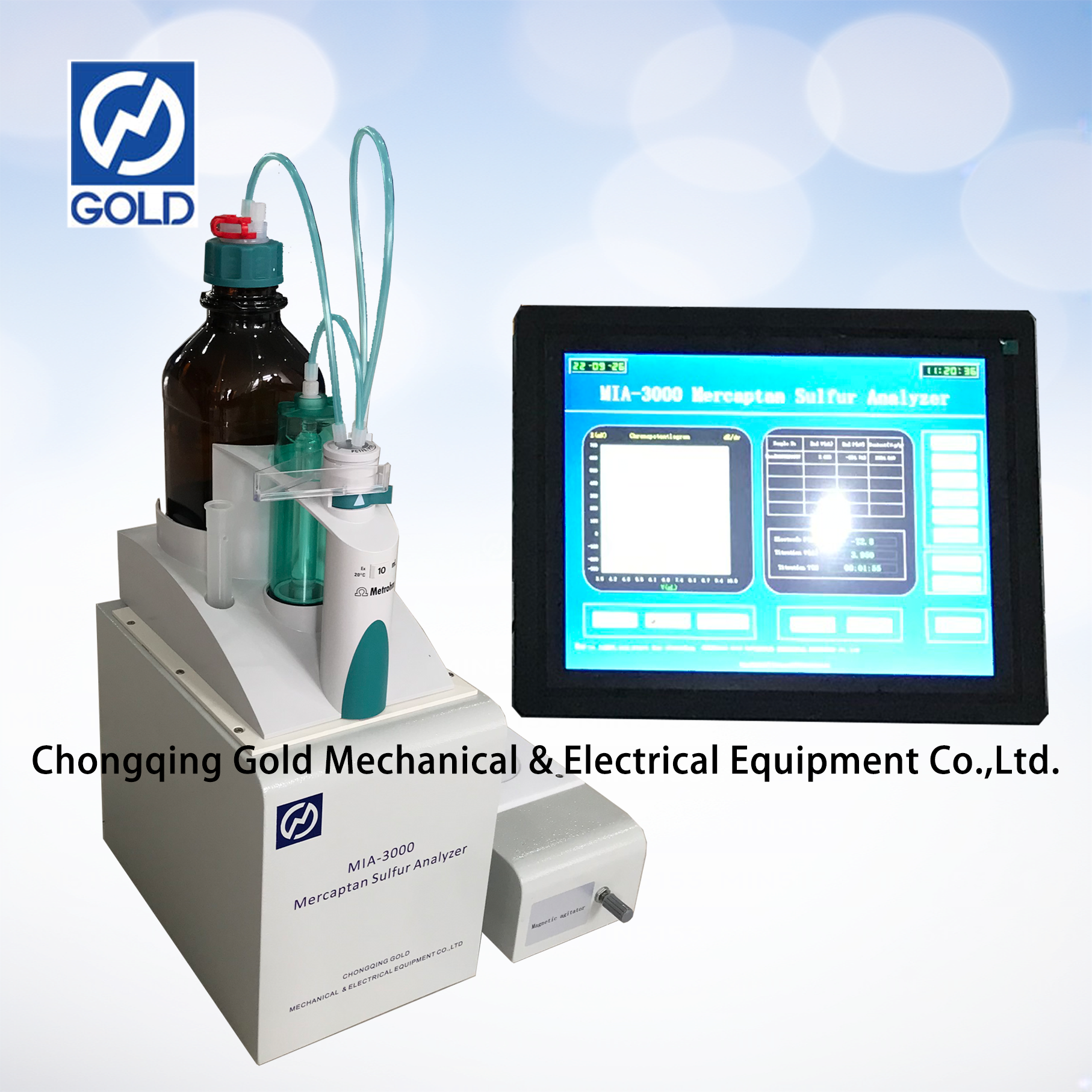 Analizador de azufre mercaptano ASTM D3227