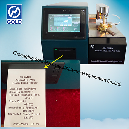 ASTM D93 Tester de punto de flash PMCC atomático