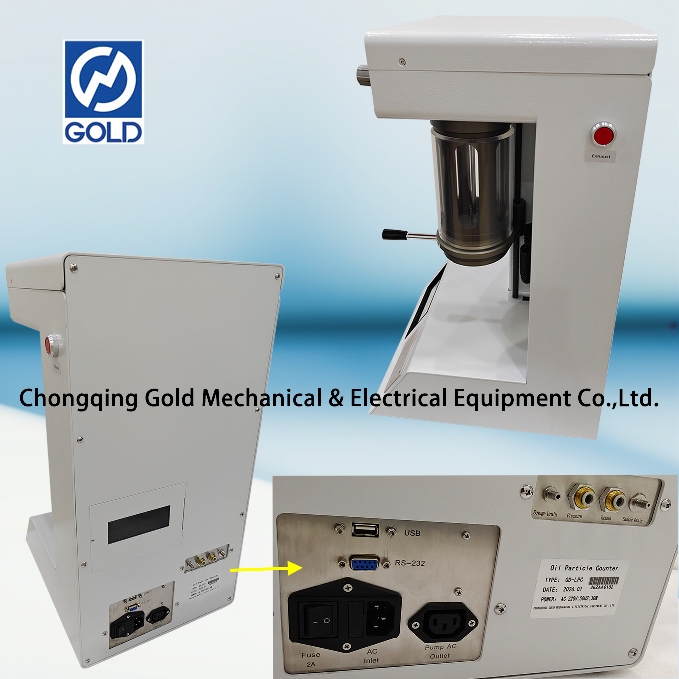 Contador de partículas líquidas de escritorio