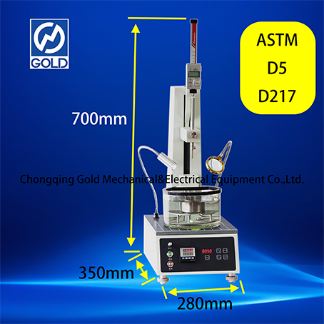 Penetrómetro automático ASTM D5 Índice de dureza de la máquina de prueba de asfalto