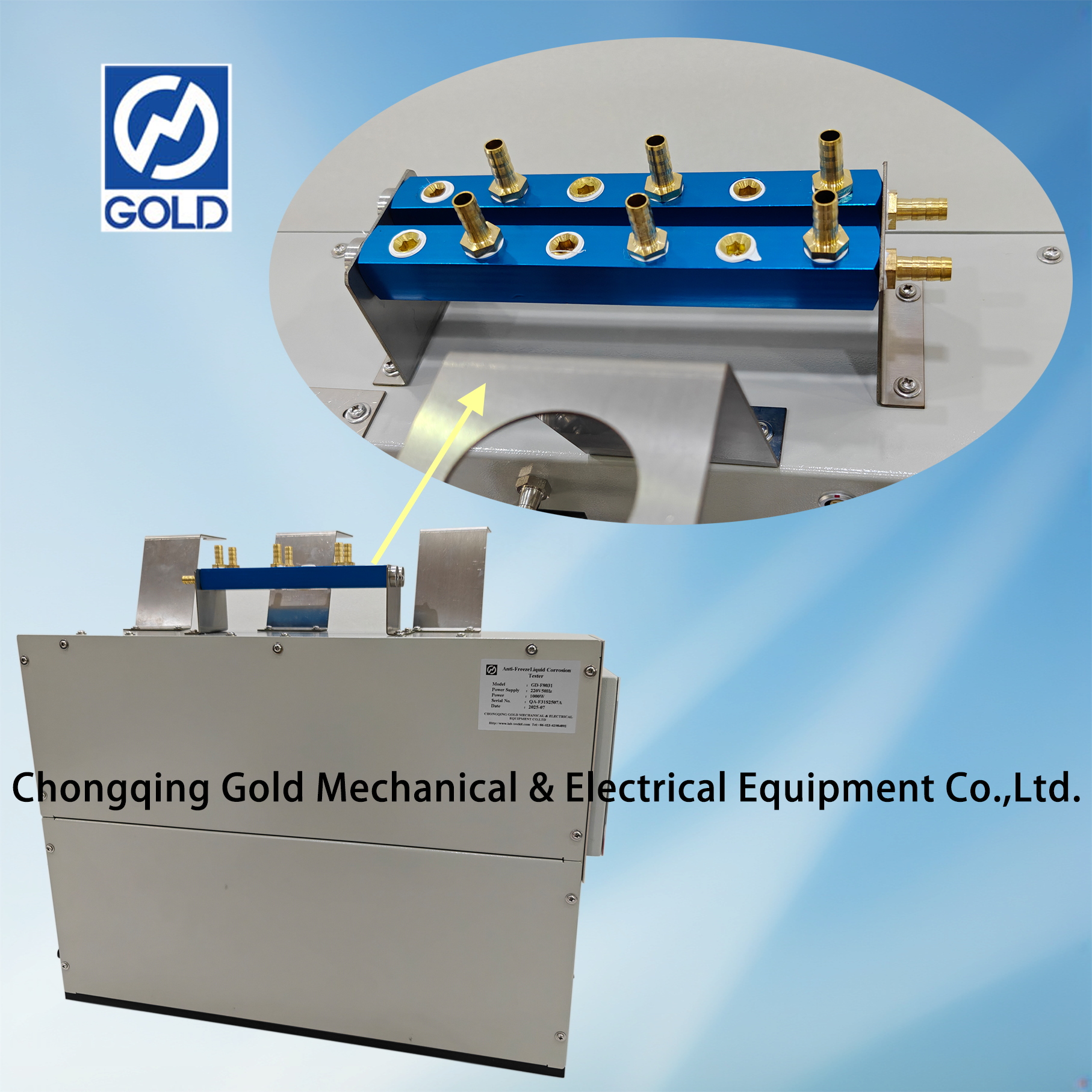 ASTM D1384 Tester de corrosión de refrigerante del motor