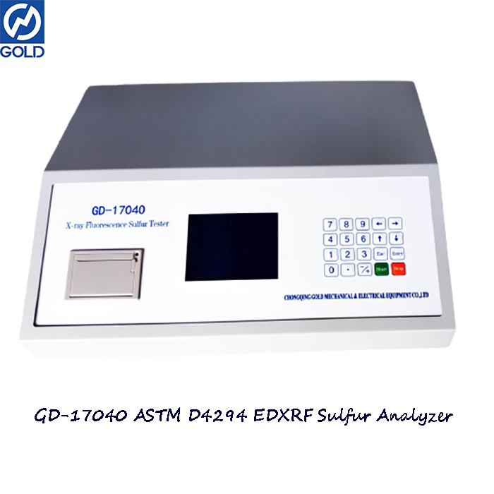 Instrumento de laboratorio GD-17040 Analizador de azufre diesel de fluorescencia de rayos X de petróleo crudo Astm d4294