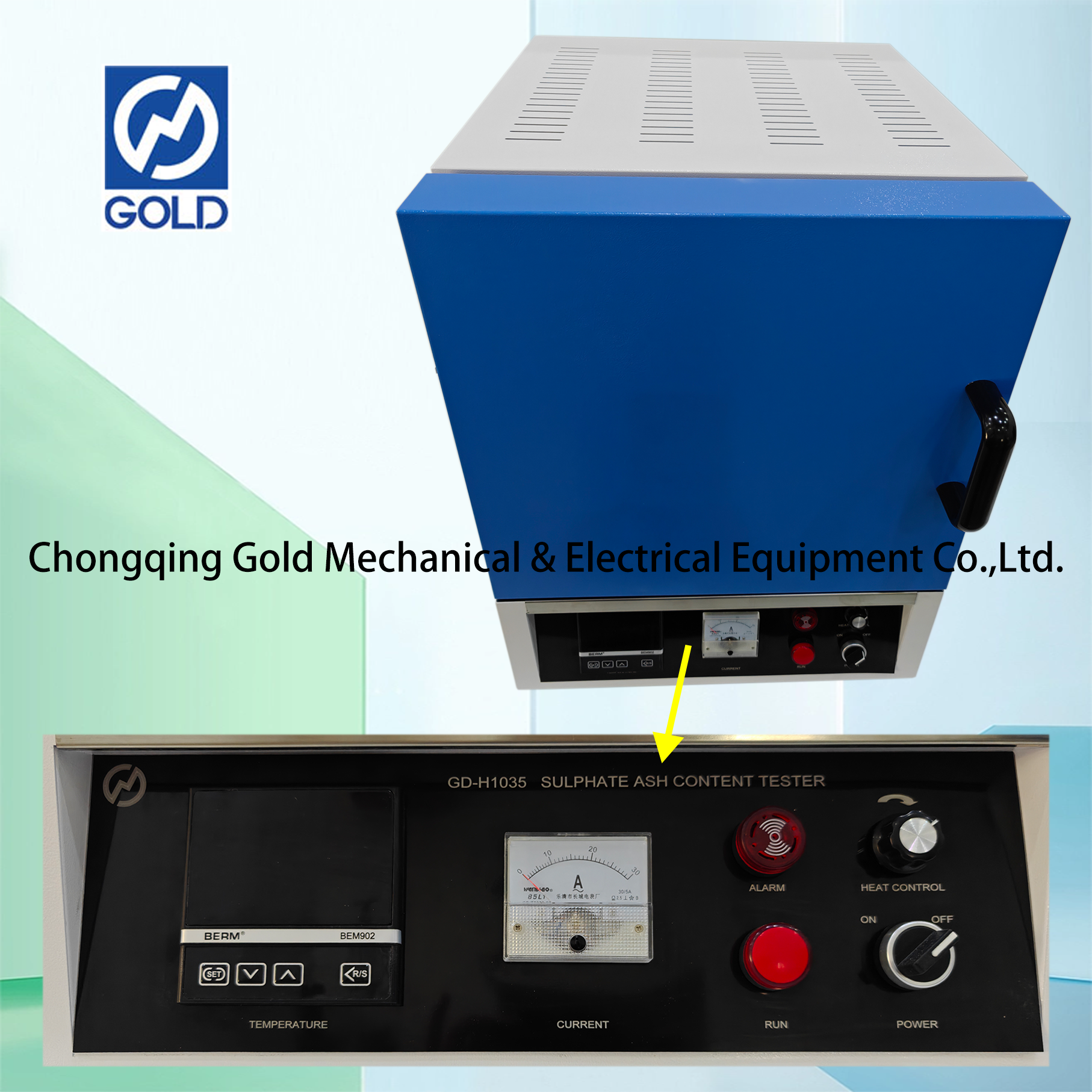 Probador de contenido de cenizas de sulfato ISO 3987
