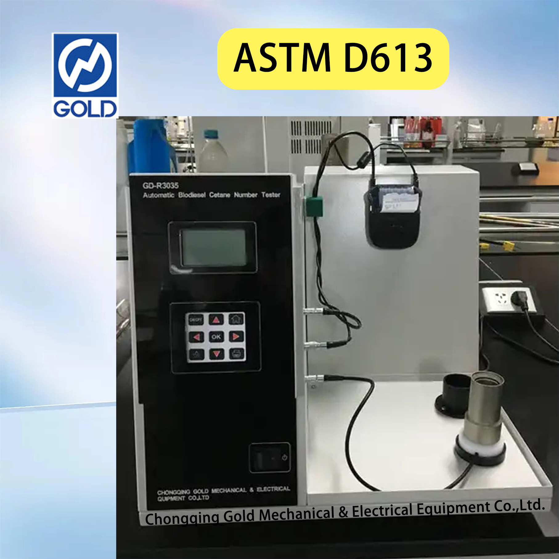 Tester de cetano diesel ASTM D613