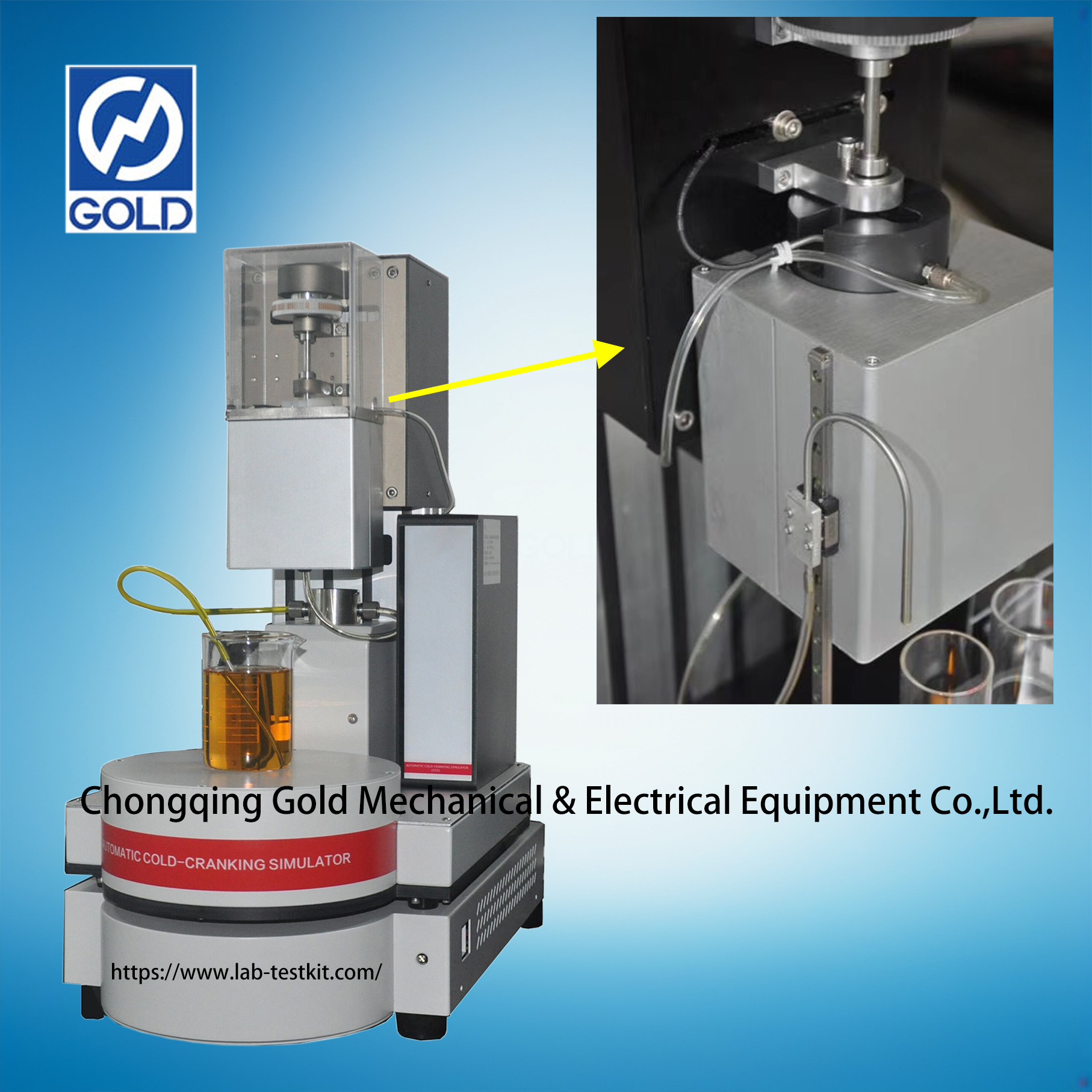 Simulador de arranque en frío automático (CCS) ASTM D2602 ASTM D5293