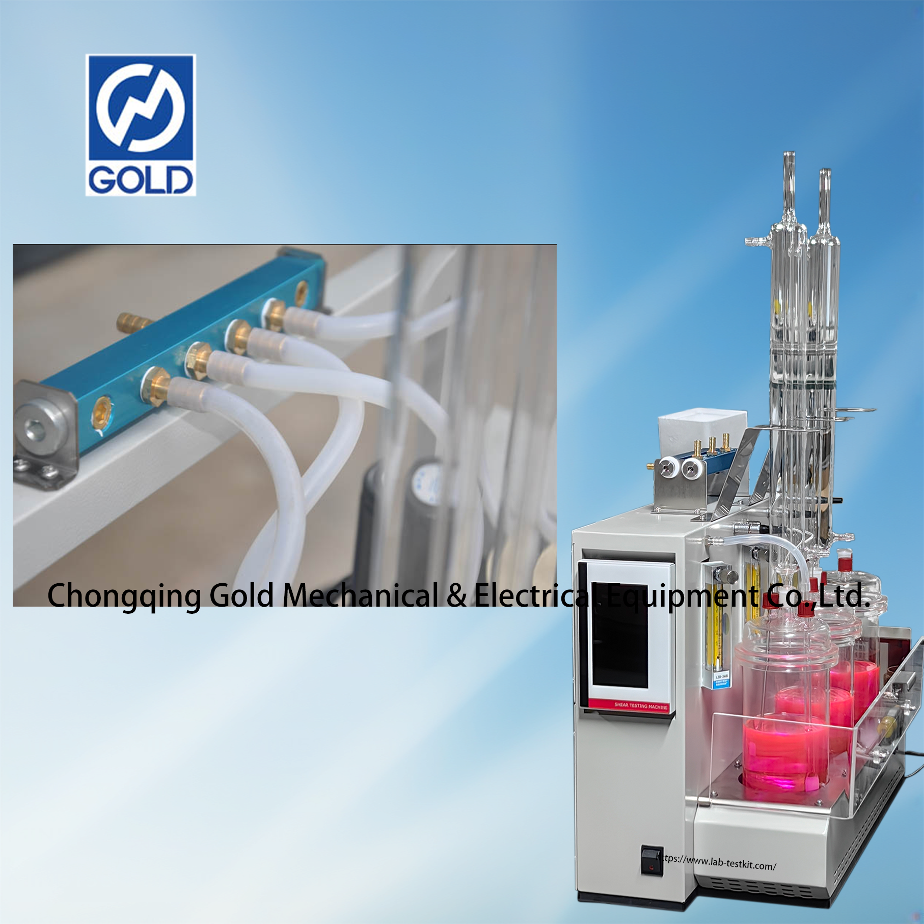 ASTM D1384 Tester de corrosión de refrigerante del motor