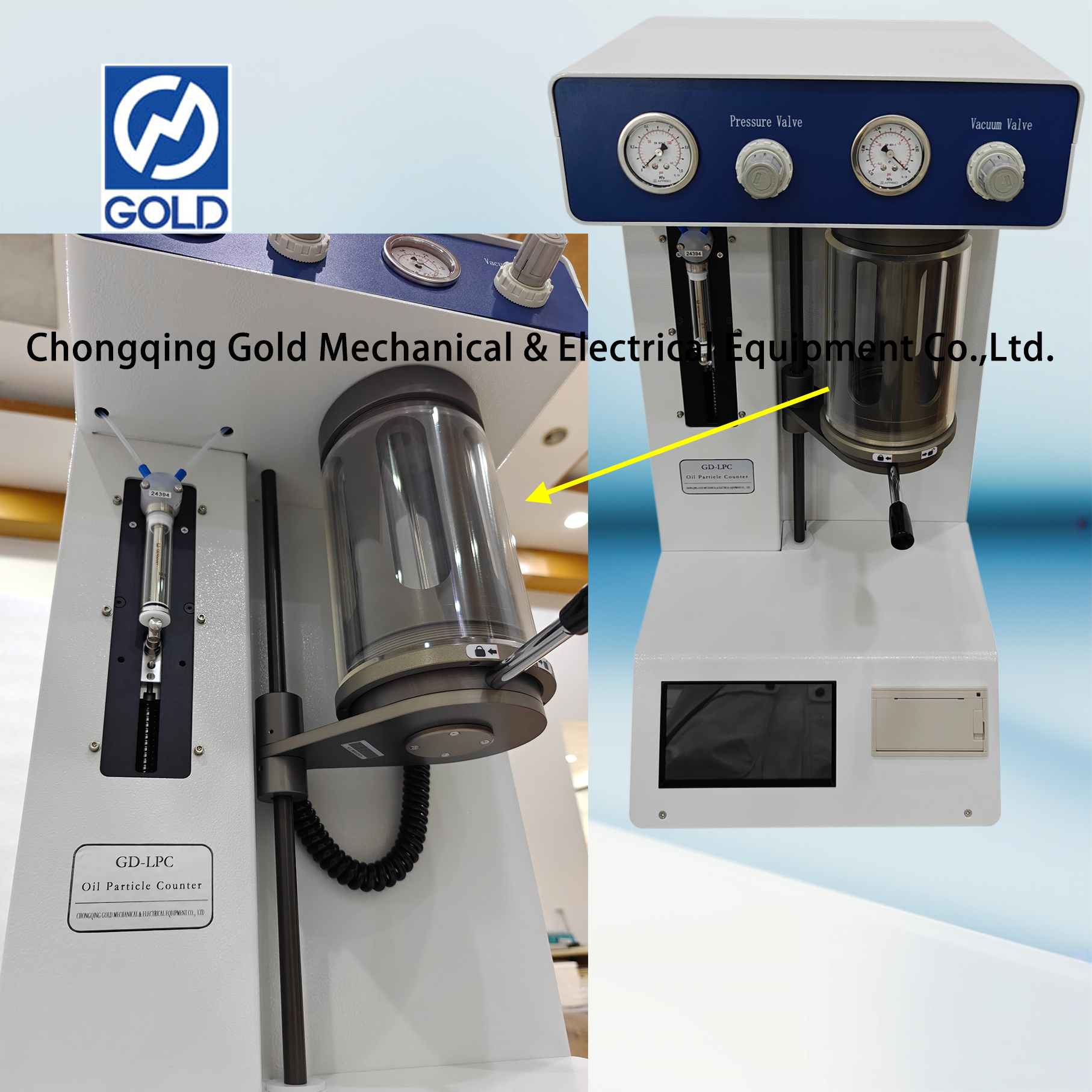 Contador de partículas líquidas de escritorio