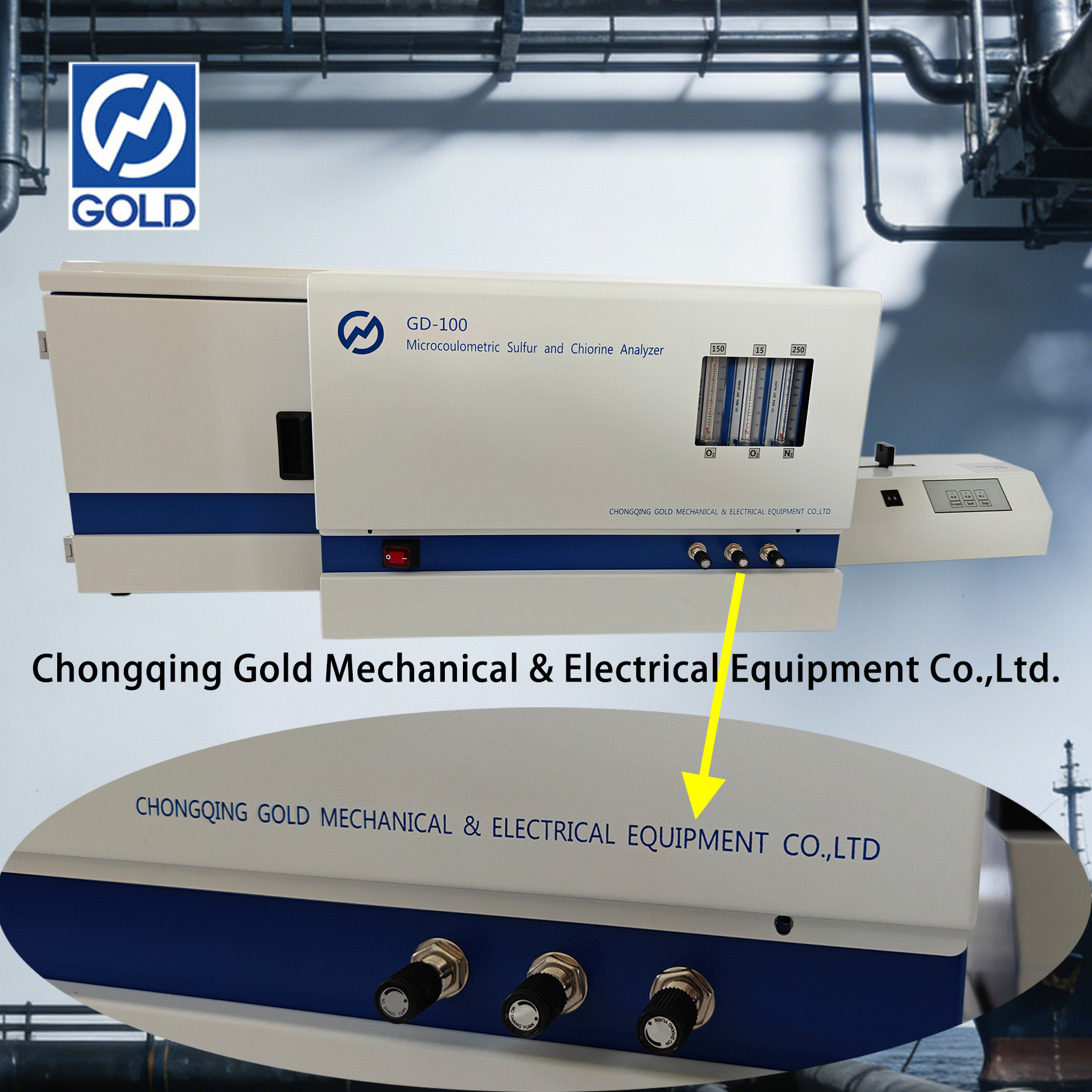 Analizador microcoulométrico de azufre y cloro ASTM D3120