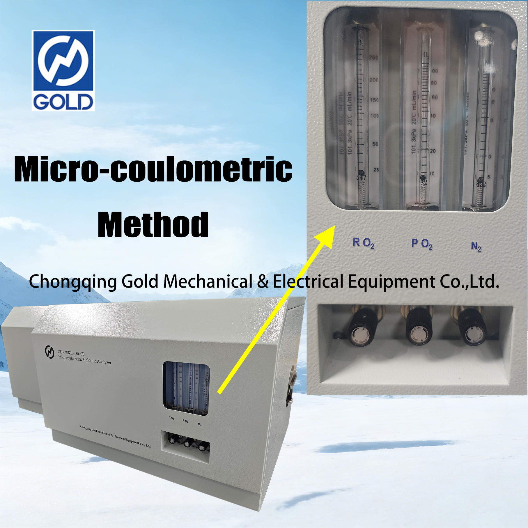 Analizador de cloro microcoulométrico ASTM D5808