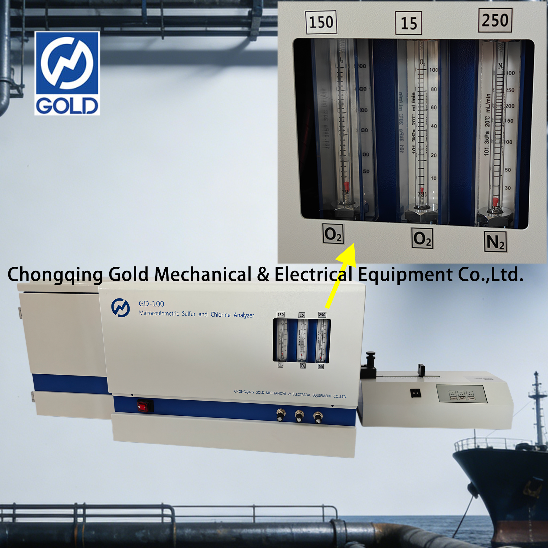 Analizador microcoulométrico de azufre y cloro ASTM D3120