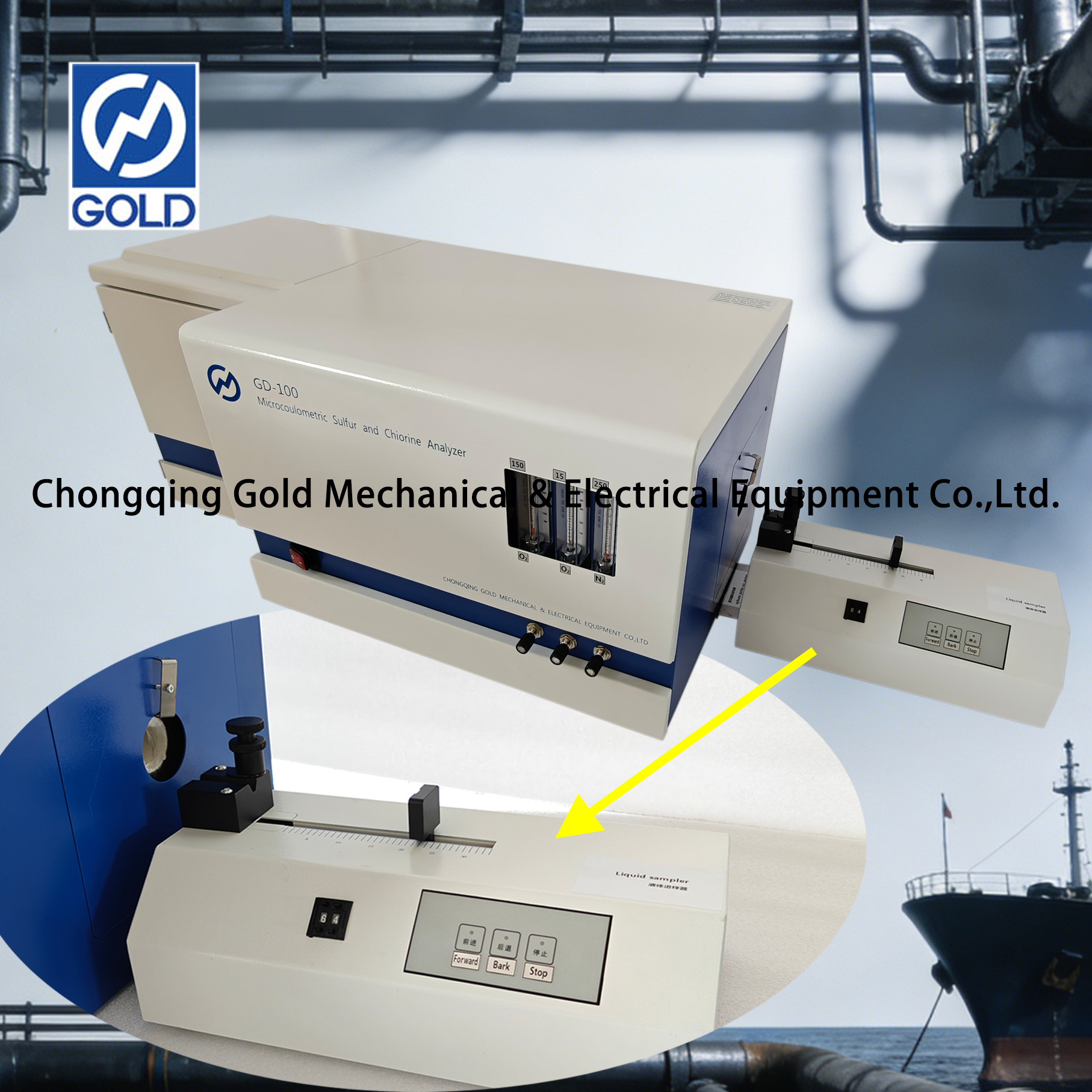 Analizador microcoulométrico de azufre y cloro ASTM D3120